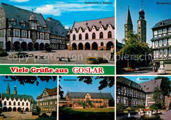 Goslar Kaiserwörth Rathaus Marktkirche Rosento