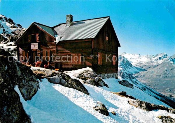 Feichten Kaunertal Rauhekopfhütte mit Glockturm Gebirgspan