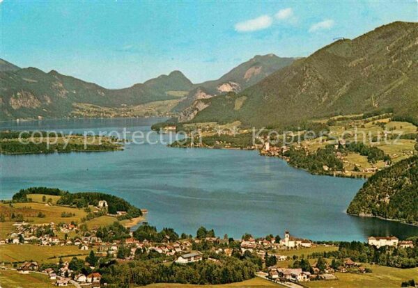 Strobl Wolfgangsee Blick nach St Wolfgang Salzkammergut Fl