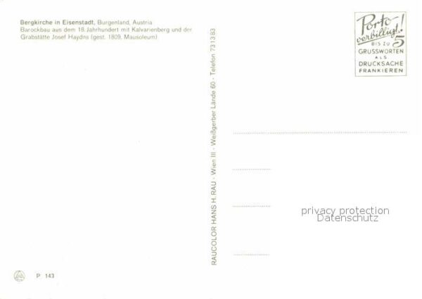 Eisenstadt Bergkirche Barockbau 18. Jhdt. Kalvarie – Bild 2