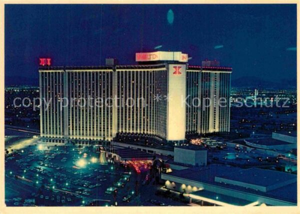 Las Vegas Nevada Hilton Hotel at night