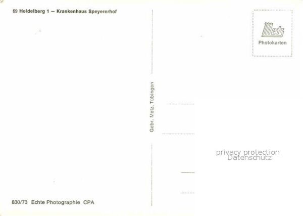 Heidelberg Neckar Krankenhaus Speyererhof – Bild 2