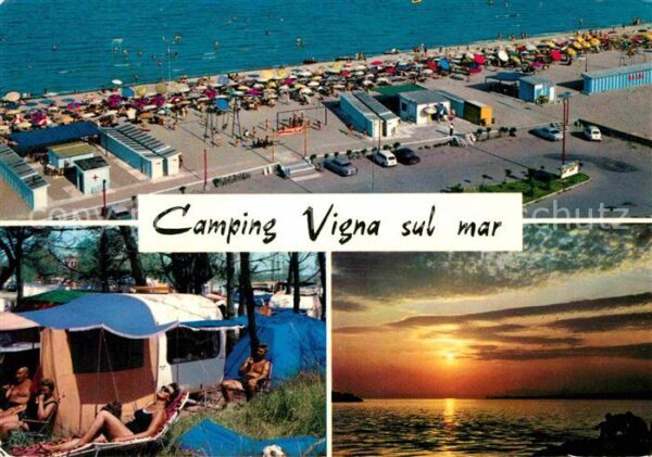 Lido delle Nazioni Camping Vigna sul Mar Strand Abendsonne