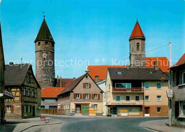 Gunzenhausen Altmuehlsee Partie am Färberturm
