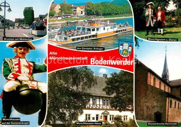 Bodenwerder Brunnen am Mühlentor Dampfer Anleger Mü