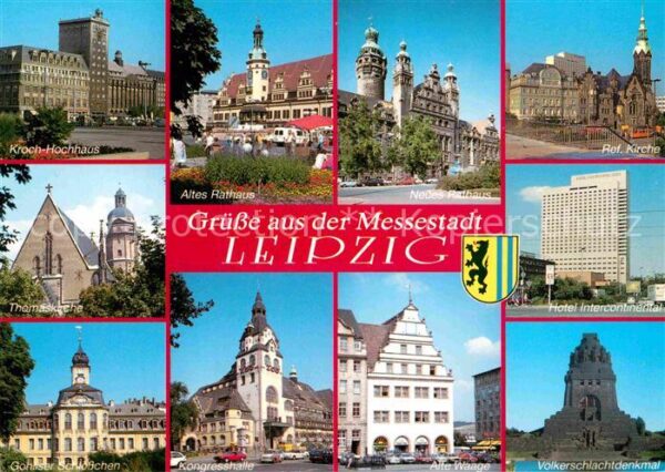 Leipzig Kroch Hochhaus Rathaus Kirche Hotel Int