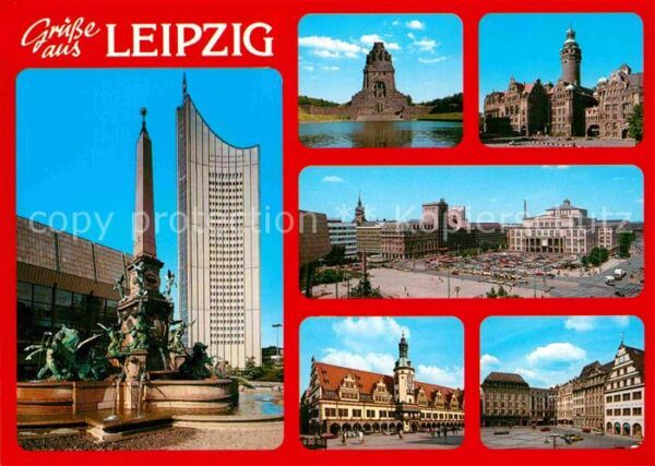 Leipzig Augustusplatz Völkerschlachtdenkmal Trö