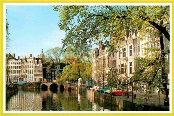 Amsterdam Niederlande Alte Giebel auf dem Herengracht