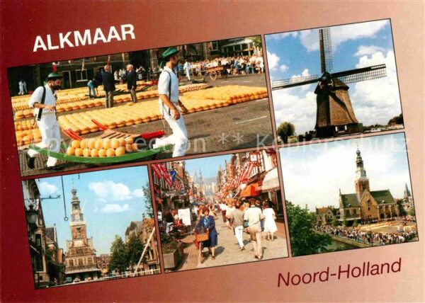 Alkmaar Käsemarkt Windmühle Fussgängerzone Inne