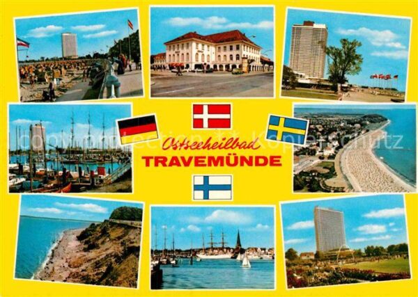 Travemuende Ostseebad Strand Promenade Hotel Yachthafen Küste