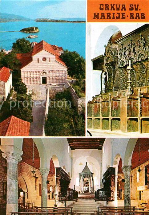Rab Croatia Crkva sv Marije Kirche Innenansicht
