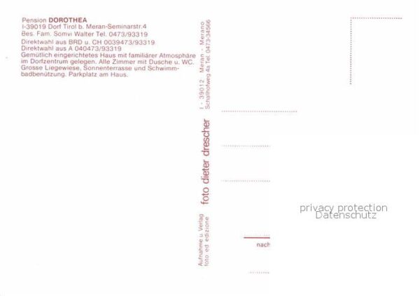 Dorf Tirol Pension Dorothea – Bild 2