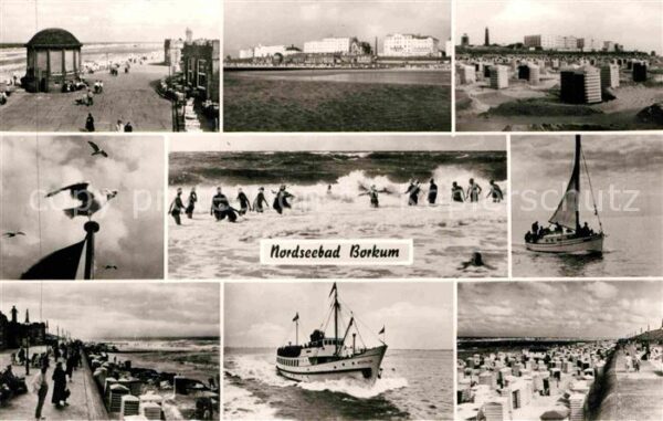 Borkum Segelboot Möwe Konzertbühne Schiff West