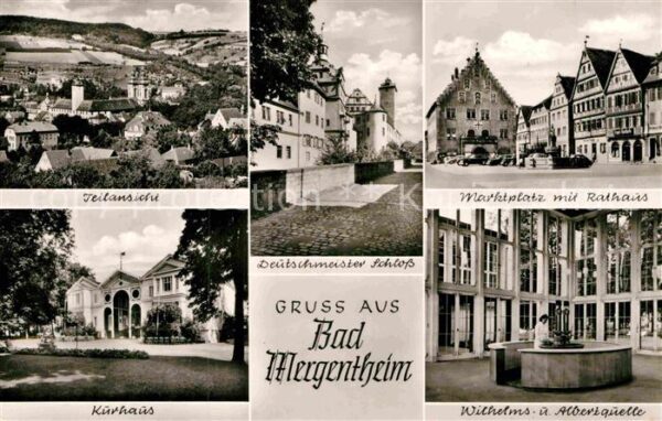 Bad Mergentheim Marktplatz Rathaus Deutschmeister Schlo