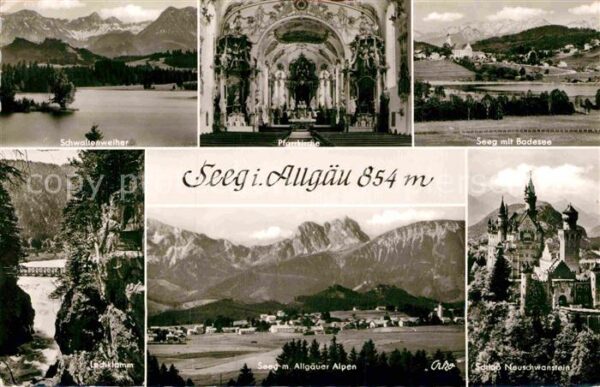 Seeg Pfarrkirche Schloss Neuschwanstein Lech
