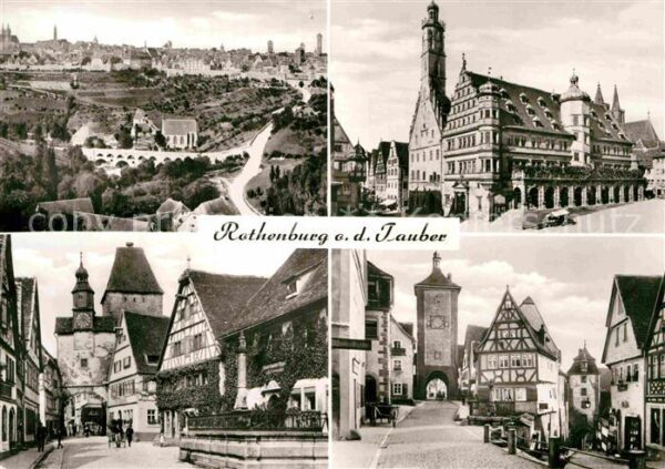 Rothenburg Tauber Rathaus Rodergasse Plönlein