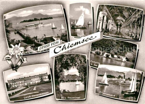 Prien Chiemsee Regatta Gr. Spiegelsaal Schloss Herrenc