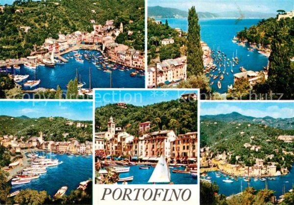 Portofino Liguria Hafen Segelboot