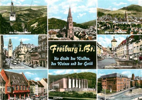 Freiburg Breisgau Münster Oberlinden Schwabentor Martinst
