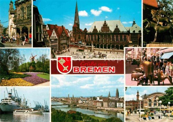 Bremen Hafen Roland Marktplatz