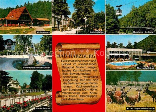 Bad Harzburg Molkenhaus Bummelallee Burgber-Seilbahn