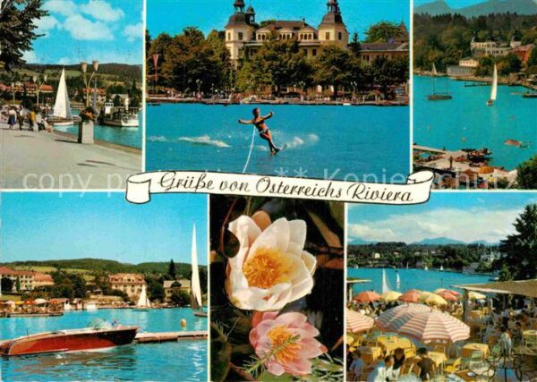 Velden Woerthersee Hafen Segelboot Cafe