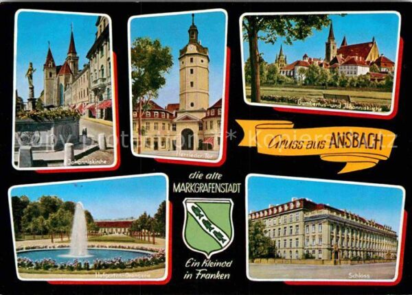 Ansbach Mittelfranken Johanniskirche Herrieder Tor Gumbertus-