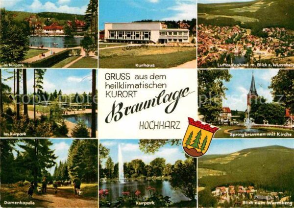Braunlage Kurhaus Springbrunnen Kirche Fliegerauf