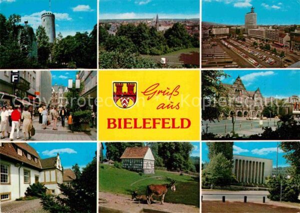 Bielefeld Turm Gebäude Strassenansicht Esel