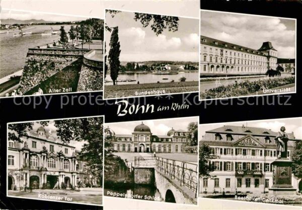 Bonn Rhein Bundeshaus Unviersität Koblenzer Tor Be