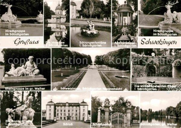 Schwetzingen Schloss Hirschgruppe Schlossgarten Apol