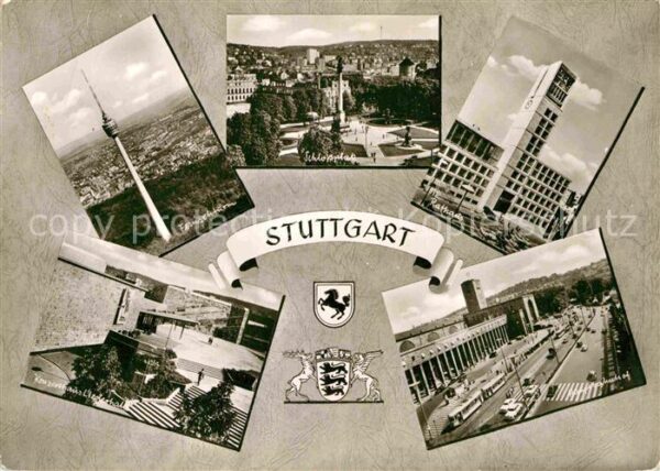 Stuttgart Rathaus Hauptbahnhof Fernsehturm Schlos