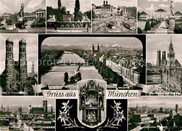 Muenchen Marienplatz Karlsplatz Bavaria Frauenki