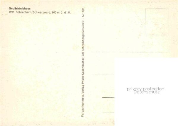 Fohrenbuehl Gedächtnishaus – Bild 2