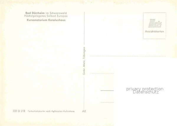 Bad Duerrheim Kursanatorium Karolushaus – Bild 2