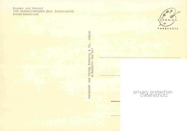 Sasbachwalden Bimatt-Sanatorium – Bild 2