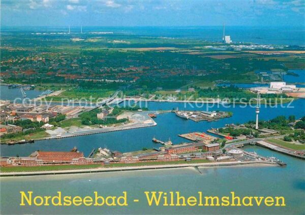 Wilhelmshaven Südstrand 1. Einfahrt Fliegeraufnahme