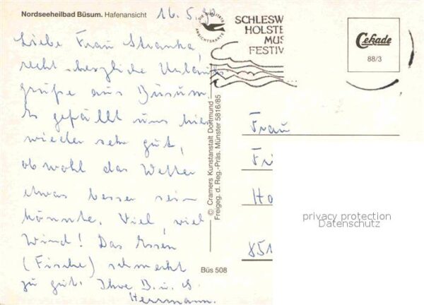 Buesum Nordseebad Hafen Fliegeraufnahme – Bild 2