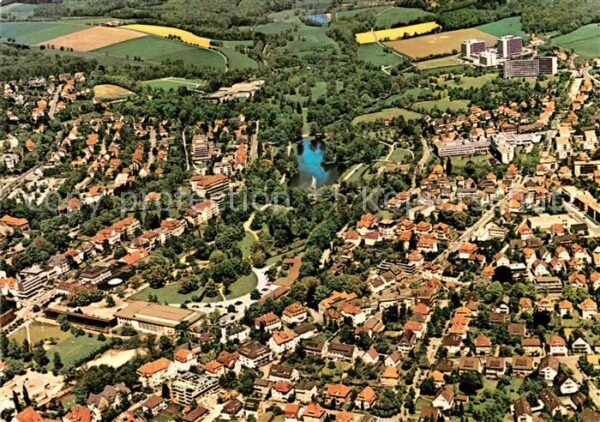 Bad Salzuflen Fliegeraufnahme Kurpark Parkstrasse Wüs
