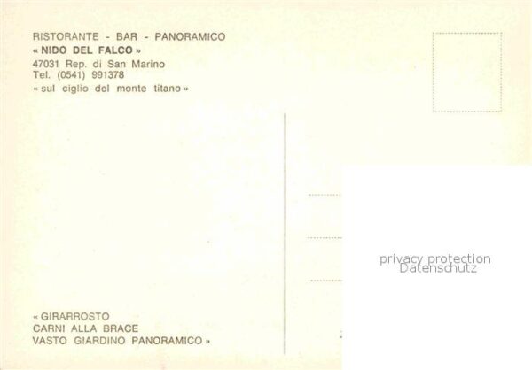 San Marino Repubblica Ristorante Bar Nido del Falco – Bild 2