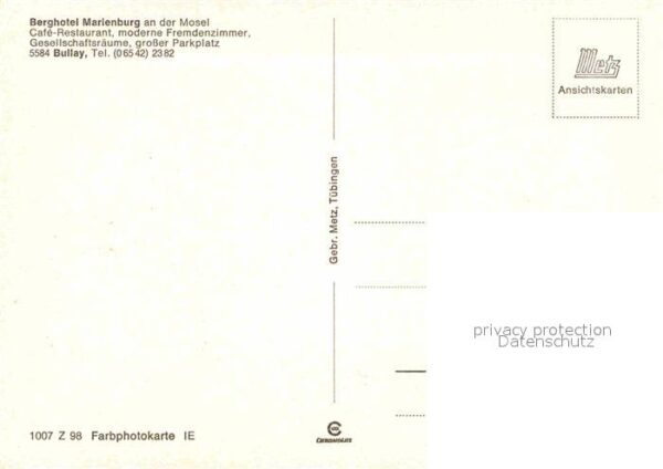 Bullay Mosel Berghotel Marienburg – Bild 2