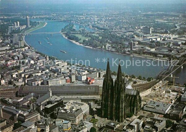 Koeln Rhein Fliegeraufnahme Münster