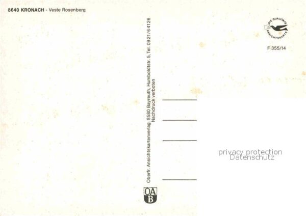 Kronach Oberfranken Veste Rosenburg – Bild 2