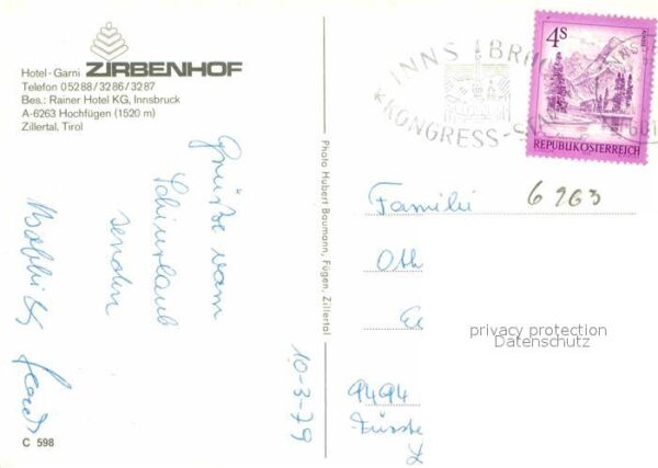 Hochfuegen Hotel Garni Zirbenhof – Bild 2