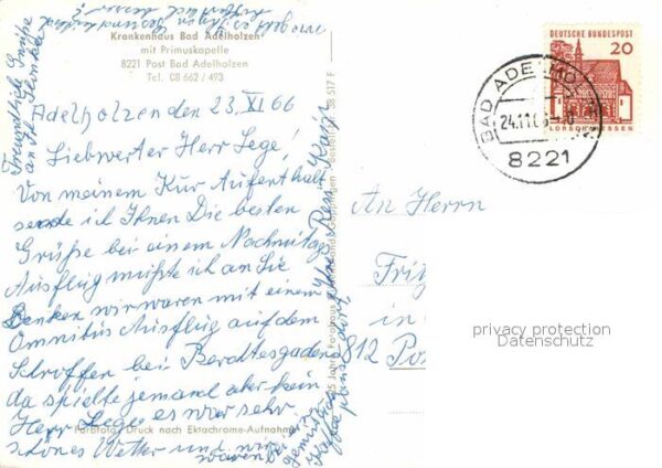 Bad Adelholzen Oberbayern Krankenhaus Primuskapelle – Bild 2