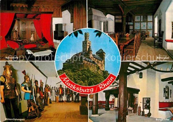 Braubach Rhein Marksburg Rittersaal Burgküche Kemenate