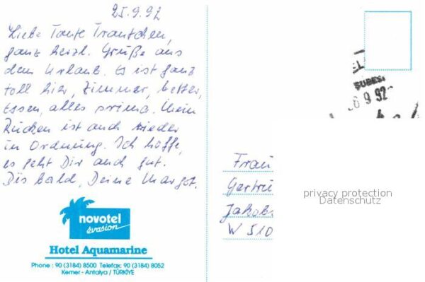 Kemer Tuerkei Turkey Hotel Aquamarine – Bild 2