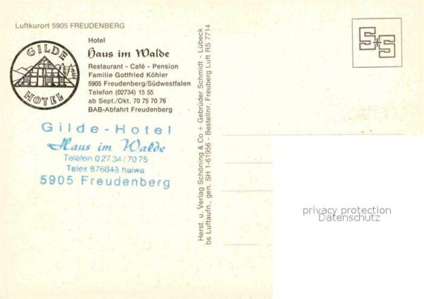 Freudenberg Westfalen Fliegeraufnahme Hotel Haus im Walde – Bild 2