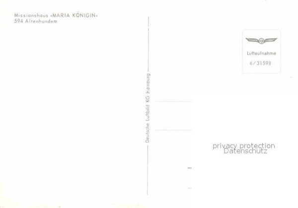 Altenhundem Missionshaus Maria Königin Fliegeraufna – Bild 2