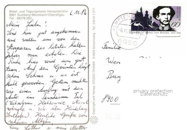 Moosbach Sulzberg Bibel- Tagungsheim Hensoltshöhe Widders – Bild 2